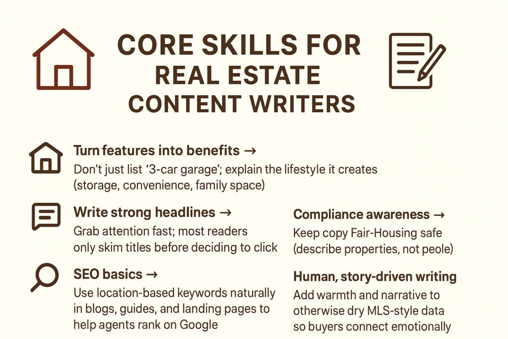 The Core Skills You’ll Need As Real Estate Content Writers